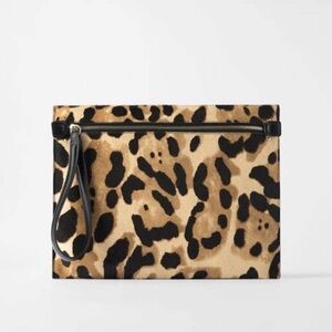Zara pony style calfskin couch bag
